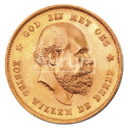 10 Fiorini Guglielmo III anno 1875