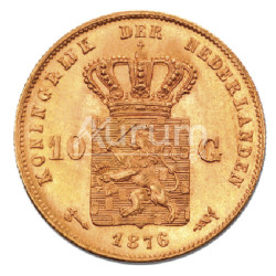 10 Fiorini Guglielmo III anno 1875