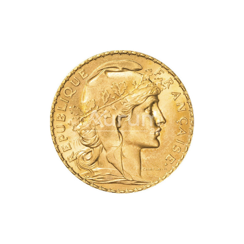 Marengo Francese Galletto - 20 Franchi anno 1905