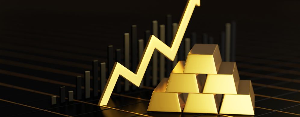 crescita in borsa dell'oro negli anni